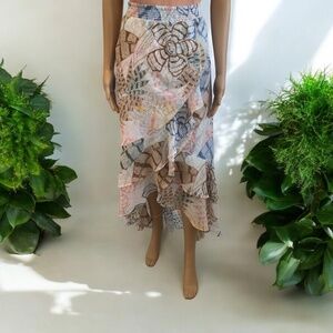 WHBM Ruffle Wrap Skirt NWT